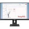 Lenovo E24-40 Monitor 23.8 FHD (1920x1080), IPS, 100Hz, Regolabile, Porte HDMI, DP e VGA, Altoparlanti, VESA 100x100
