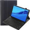 leleyo Cover tastiera per Huawei MediaPad M5 lite 10.1 pollici Custodia tastiera wireless magnetica rimovibile QWERTY per Huawei MediaPad M5 lite 10.1 (Nero)