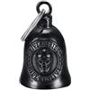 MOCY BELL - Moto campana SKULL Live to Ride Guardian Gremlin Mocy Bell Acciaio inox nero