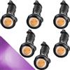 CTRICALVER High Power 18mm 9W Eagle Eye LED Light, DRL Luci di marcia diurna Luci di ricambio a LED 12 V Waterproof Luce di retromarcia Marker Light (Rosa， 6PCS)