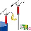SWAWIS Pompa a Leva per Fusti d'Olio 15-55 Galloni 24L/min Rosso | con Tubo dell'Olio Telescopico, Pompa a Barile per Estrazione di Gasolio, Olio e Lubrificante