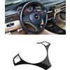 SHSBSCAR E90 Accessori per Telaio Decorativo Del Volante in ABS Cromato, per BMW E90 E92 Serie 3 (2005-2012) Volante Auto Decorazione Copertura