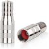 Yeepeo 2 Pezzi Prolunga per Valvola Auto, Adattatore per Prolunga Valvola da 27mm in Rame, Prolunga Valvola Auto Dritta, Adattatore per Prolunga Valvola per Scooter, Auto, Autoveicolo