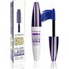 Lestpola Mascara 5D Telescopica per Ciglia, Impermeabile Anti-sbavatura a Lunga Durata Colorata, Mascara Voluminoso e Curvante per Effetto Ciglia Finte, Makeup per Estetica Cosplay e Feste