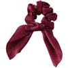 Whakano Scrunchies - 2 elastici per capelli da donna con fiocco, elastici spessi per capelli, anelli per capelli, accessori per capelli per ragazze e donne, vino rosso