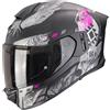 SCORPION Casco EXO-530 AIR HADJI Nero Opaco Rosa SCORPION