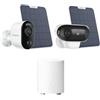Reolink Bundle Sicurezza con Telecamera WiFi Esterno 4K 8MP Argus 3 Ultra + Telecamera Wi-Fi Esterno 4K 180° Argus 4 Pro + Home Hub Mini, Centro di Sicurezza All-in-One con Archiviazione Locale AES-12