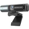 atolla Webcam per conferenze HD 2K, copertura per privacy, angolo di visione di 78°, messa a fuoco automatica, microfono integrato per riduzione del rumore, USB-A per PC e laptop, per Zoom, Skype