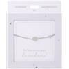 Depesche 13896.43 Bracciale in argento con zampa e brillantini, lunghezza variabile come regalo per amici e parenti