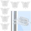 Smaoqingji Serrature Porte Scorrevoli per Bambini - set da 6 Pezzi, Colore Trasparente, Blocco di Sicurezza Della Finestra, Adatto per Diverse Porte Scorrevoli, Portefinestre, Finestre, Armadi, ecc