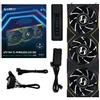 LIAN LI Ventola Lian Li UNI FAN TL Wireless LCD Lama Inversa 120mm ARGB PWM Kit Da 3 Nero