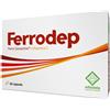 ERBOZETA SpA Integratore Ferrodep: Capsule di Ferro con Vitamina C per Globuli Rossi e Energia