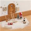 GEEKHOM Set di accessori per porta gnomo, 60 pezzi, con lettere di gnomo, cantiere, stencil - set completo fai da te per gnomo di Natale, per bambini, decorazione natalizia