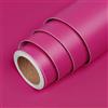 LACHEERY Carta da Parati Rosa Scuro Tappezzeria Adesiva Muro Camera da Letto 40cm x 200cm Carta da Parati Adesiva Muro Bambini Vinile Impermeabile Pellicola Autoadesiva per Mobili Soggiorno Armadio