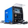 IPOTOOLS MIG-250S 5 in 1 MIG MAG - Saldatrice a gas di protezione Synergic con 250 Ampere FLUX senza elettrodi a gas/E-Hand adatta digitale/IGBT / 230 V / 7 anni di garanzia