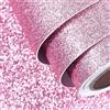 FunStick Carta da Parati Rosa Glitterata Carta da Parati Adesiva Muro Camera Bambini Glitter Lavabile Rivestimento Mobili Adesivo Soggiorno Armadio Glitterata Pellicola Adesiva Rosa per Mobili 40CM×2M