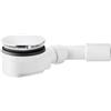 Schläfer 4397005 | Sifone Piatto Doccia Piletta di Scarico per Piatto Doccia Sifonata Ispezionabile, per doccia foro diam 90 mm, Tappo Coperchio Cromato Tubo di scarico diam 40/50 mm