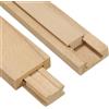 sourcing map Set di 4 guide per cassetti in legno, 45 cm, con staffa di scorrimento scorrevole, kit di ricambio per cassetti in legno
