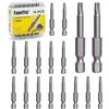 FamlTol 18 Pezzi T20 Iinserti Torx 50 mm 1/4 Esagonale Punta Magnetica in Acciaio S2 Punte per Avvitatore a Batteria per Elettronica Elettrodomestici e Riparazione Auto