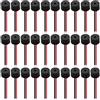 VISSQH 30Pezzi Cicalino Elettronico di Allarme DC 3V 5V 9V 12V 85dB Piezo Buzzer Allarme Sonoro Elettronico, con Continuo Suono 12x9.5mm(Nero)