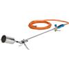 CFH Bruciatore a gas PZ 6500 con accensione piezoelettrica e tubo del gas - Applicazione bruciatore a gas con attacco da 3/8 per bombole di gas, ideale per la rimozione di erbacce e lavori di stagno