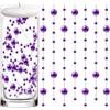 LuyoNova 20 Pezzi Perle Viola Floating Pearls Beads per Candele Galleggianti Perle Galleggiant per Vaso,Riempitivo per Bottiglie D'Acqua,Matrimonio,Decorazione Centrotavola (1.3M) Senza Candele
