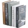 YunBey Set di 6 Finti Libri Decorativi in Stile Nordico Minimalista | Decorazione per Tavolo Basso, Riempimento per Libreria, Accessorio Decorativo Creativo per Casa (Non Libri Veri)