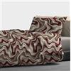 Riad Arredo Set Copripiumino 100% Cotone Morbido Mano Delicata - Parure Sacco Piumino con Federe Made in Italy (Magma Burgundy,Piazza E Mezzo 200x250 cm + 1 Federa 52x82)
