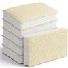 AOOSU Spugne Naturali per Piatti, 6pezzi Spugne Naturali di Luffa per Piatti, Spugna da Cucina Eco Scrub, per Piatti Ecologica per la Pulizia Profonda in Cucina o in Bagno