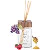 QC Terme spas and resorts Profumatore per ambiente di design QC Terme Aria Garda 250 ml, diffusore a bastoncini, fragranza al miele, lampone, uva e zagara Made in Italy