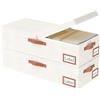 Yawinhe 2 Pezzi Contenitore Sottoletto, Con Il Coperchio Scatole Armadio, Grande Capacità Scatole Sotto Letto Contenitore, Utilizzato per Riporre Vestiti, 60x30x15cm, Beige,SNH004BES-2-