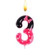 Sdjuifsd Candela 3 Anni Minie, Candele di Compleann Minie, Candela per Torta, 3D Tema Candele, Compleanno Decorazioni, Cake Topper, Articoli per Feste, Festa di Nozze, Baby Shower, Anniversario