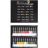 Elan Colori Gouache Set, 24 Colori a Guazzo in Tubetto da 12ml, Non Tossico Set di Gouache Paint per Dipingere, Tubetti Pittura a Guazzo Professionali