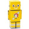 BLUECHOLON Salvadanaio in metallo XL a forma di Robot, 24 x 9 x 8 cm (giallo)