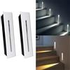 Gouzloyed Set da 2 Lampade per Scale LED Segnapasso Incassate 3W,IP65 Impermeabile