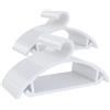 ABHENG Grucce 100 Pezzi, Grucce Appendiabiti in Plastica, Resistenti Sottili a Risparmio di Spazio, All-in-One per Abiti Costumi Jeans Maglie, 41,7 x 21cm, Bianco, APY08100W