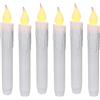 CVHOMEDECO. Set di 6 LED bianco caldo resina Drip candela candele da 17,8 cm con timer