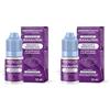 CISBANI PHARMA Collirio Idratante per Occhi Secchi 10 ml, a base di Acido ialuronico, Gocce oculari Anti Rossore in Soluzione Salina con Camomilla e Mirtillo - Zeaxalutein (Confezione da 2)