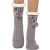 EBMORE Calzini Morbidi per Donne, Calzini Termici Antiscivolo, Calzini da Montagna Rassicuranti, Regalo Invernale, Calzini di Natale Peluche, Calzini da Casa (Palla Rosa)