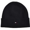 Tommy Hilfiger Berretto in cotone cashmere Beanie nero, taglia unica