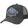 Stetson Cappellino Trucker Harris Tweed Donna/Uomo - in Lana Berretto Baseball cap Fibbia Metallo, con Visiera, Visiera Autunno Estate Primavera Inverno Estate/Inverno - Taglia Unica Grigio