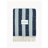 Maison Deux Coperta in lana a righe Candy Wrap - Blu