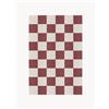 Layered Tappeto in iuta a pelo corto tessuto a mano Chess Flatweave