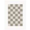 Layered Tappeto in iuta a pelo corto tessuto a mano Chess Flatweave