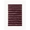 Westwing Collection Tappeto in lana a pelo lungo fatto a mano Chaz - Rosso