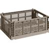 Hay - Cestino Colour Crate - Grigio - Polipropilene riciclato - Designer Hay Studio