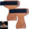 Smaoqingji Cinghie Polso per Sollevamento Pesi - 1 Paio, Marrone, Power Straps Powerlifting, Adatte per Sollevamento Pesi, Allenamento di Forza, Stacchi da Terra, Esercizi Manubri e attività Simili