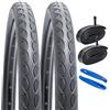 YUNSCM 2 pneumatici per bici da 66 cm, 26 x 2,0/50-559 e 66 cm, con valvola Schrader per bici da strada, 26 x 1,95, 26 x 2,0, 26 x 2,10, 26 x 2,10, 26 x 2,125 (P-1128A)