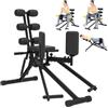 GuuG Macchina Abduttori Adduttori Anca 2 in 1, Attrezzo Glutei Home Gym | Fasce regolabili, seduta 3 livelli, cosce interne ed esterne, compatto