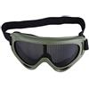 Tbest Occhiali da tiro tattici, occhiali da sole in metallo Airsoft Occhiali da sole tattici Occhiali in acciaio Occhiali da sole a metà viso per lo sport all'aria aperta(Colore dell'esercito)